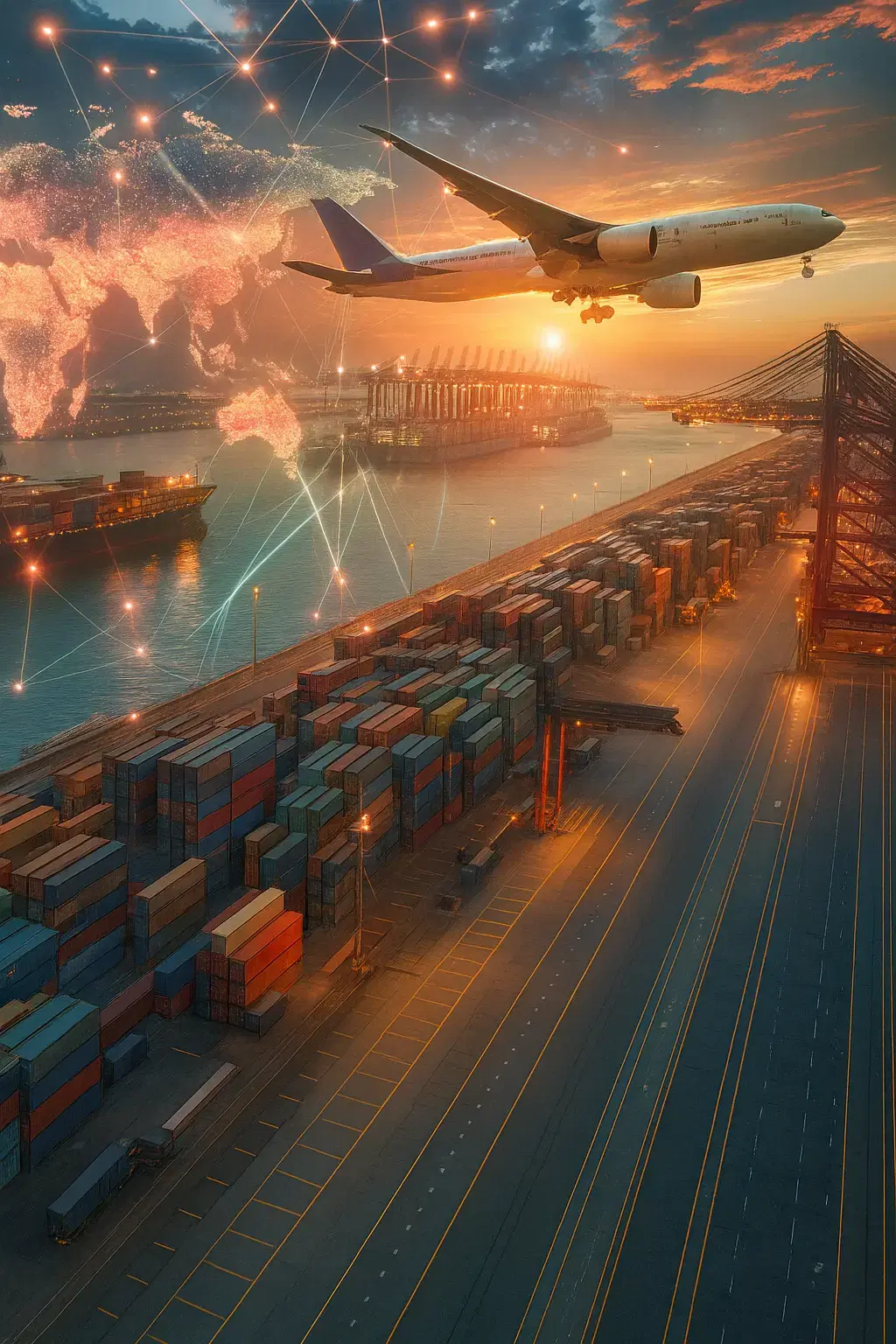 Logistics background